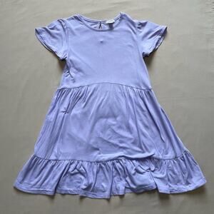 J.Crew Crewcuts Lavender Girls Short Sleeve Dress Size Medium